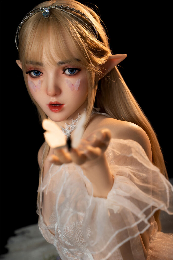 150cm4ft11 full silicone elf sex doll mala 7
