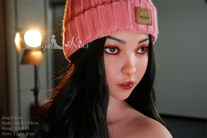 159cm 5ft2 f cup silicone sex doll head ls45 5