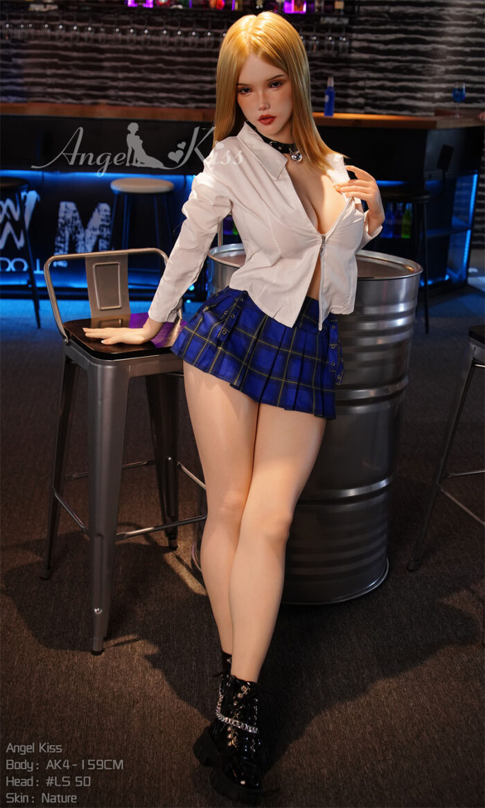 159cm 5ft2 f cup silicone sex doll head ls50 4