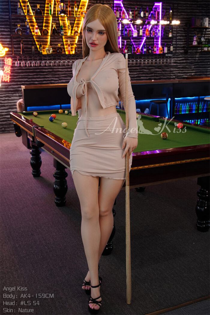 159cm 5ft2 f cup silicone sex doll head ls54 20