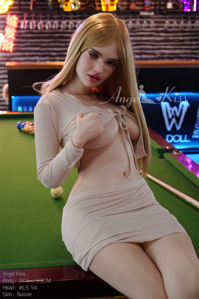 159cm 5ft2 f cup silicone sex doll head ls54 3