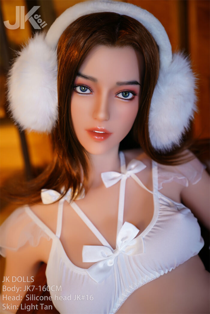 160cm 5ft3 d cup sex doll iara silicone head 16