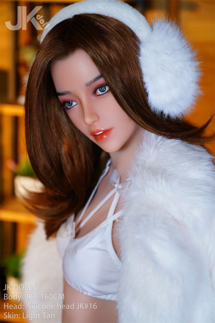 160cm 5ft3 d cup sex doll iara silicone head 20