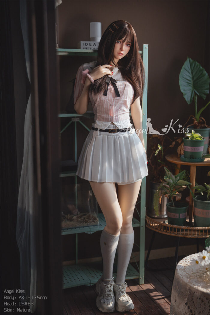 175cm 5ft9 f cup silicone sex doll head ls63 1