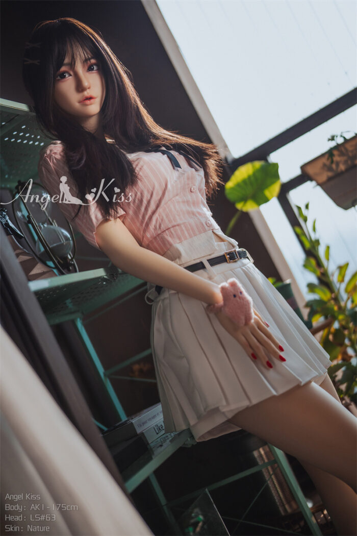 175cm 5ft9 f cup silicone sex doll head ls63 2