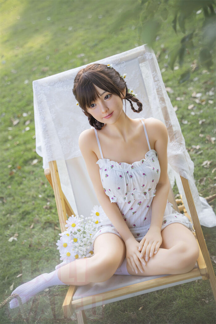 148cm 4ft10 b cup sex doll rena silicone head 11 1