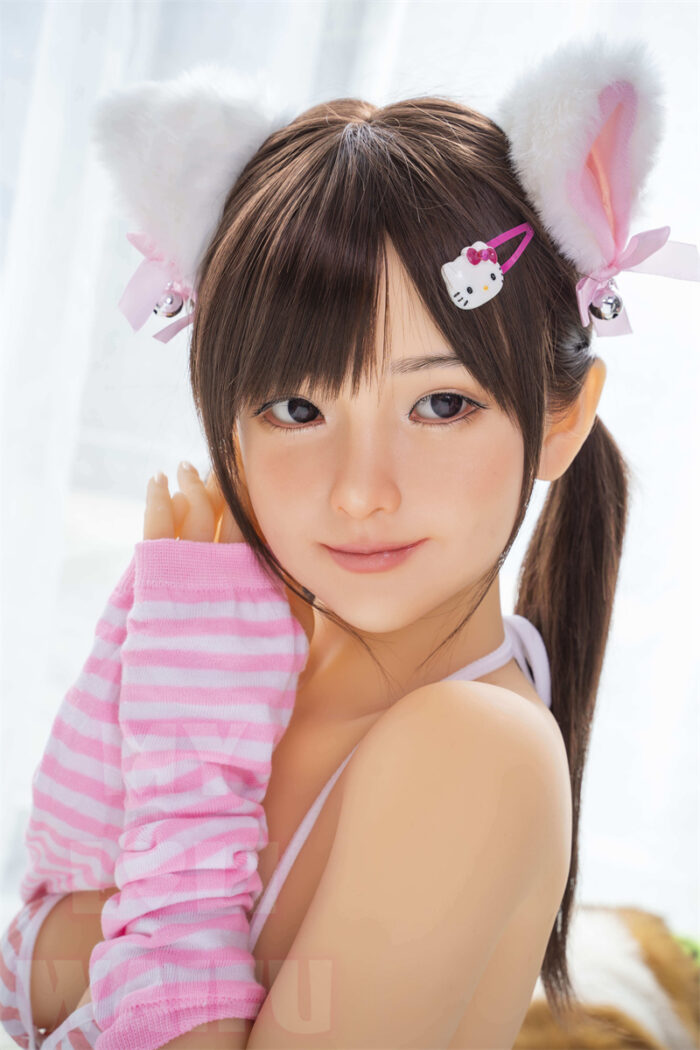 148cm 4ft10 b cup sex doll rena silicone head 20