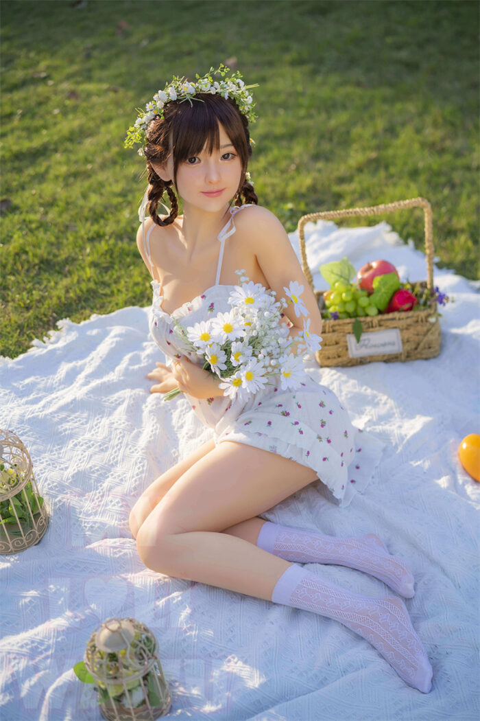 148cm 4ft10 b cup sex doll rena silicone head 22 1