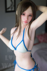 148cm 4ft10 b cup sex doll tina silicone head 10