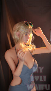 150cm 4ft11 d cup sex doll yuki silicone head 12