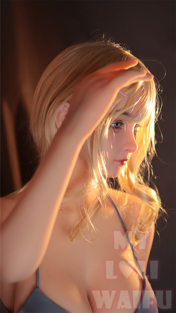 150cm 4ft11 d cup sex doll yuki silicone head 17