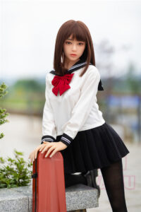 150cm 4ft11 d cup sex doll yume silicone head 24
