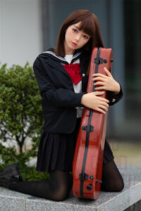 150cm 4ft11 d cup sex doll yume silicone head 6