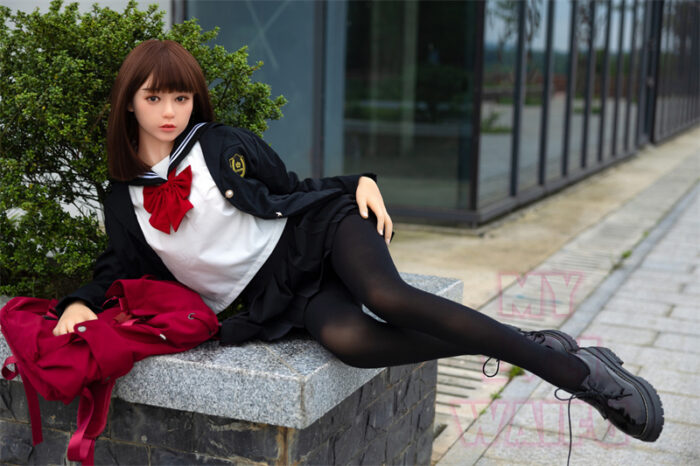 150cm 4ft11 d cup sex doll yume silicone head 9