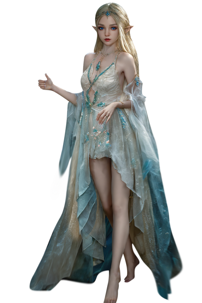 150cm4ft11 full silicone elf sex doll karin 1