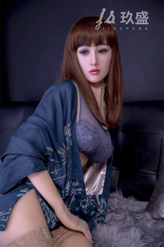160cm 5ft3 d cup sex doll amy silicone head 11