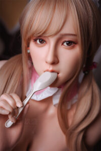 160cm 5ft3 e cup sex doll lily silicone head with movable jaw available 3