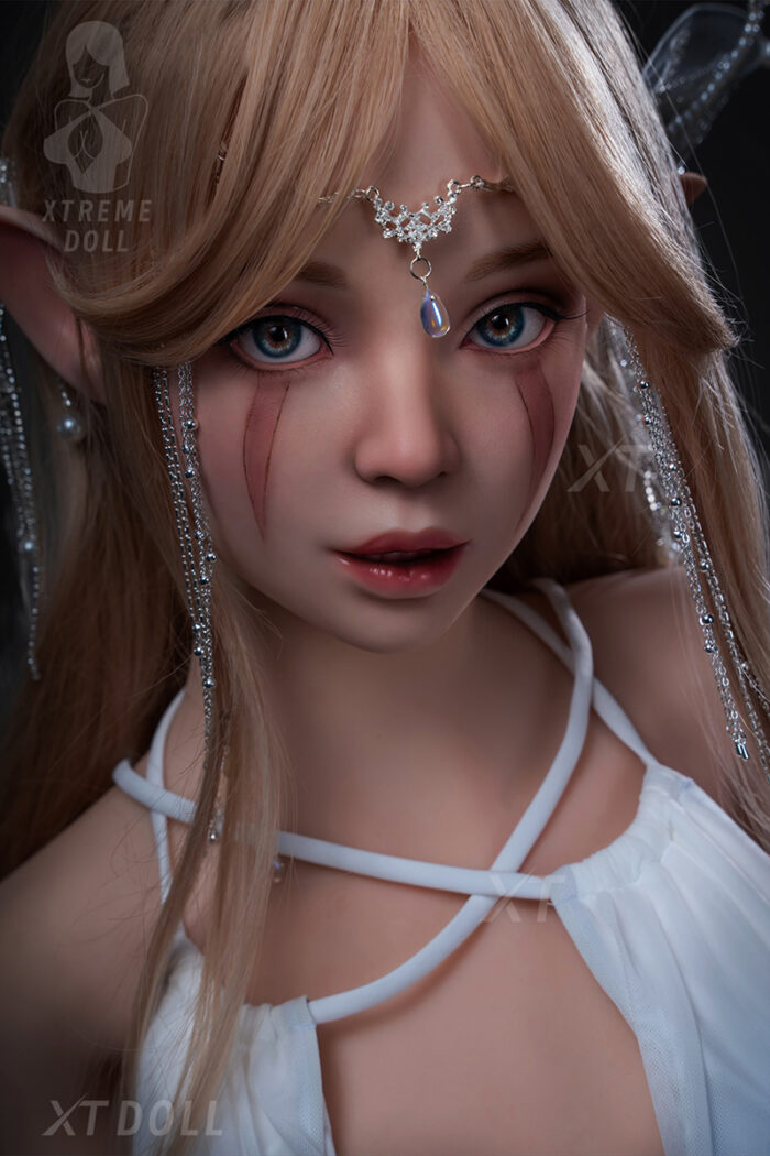 157cm 5ft1 d cup elf sex doll faye silicone head xt 1 b 5