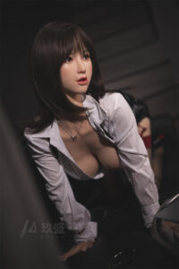 160cm 5ft3 e cup full silicone sex doll yuka movable jaw 9