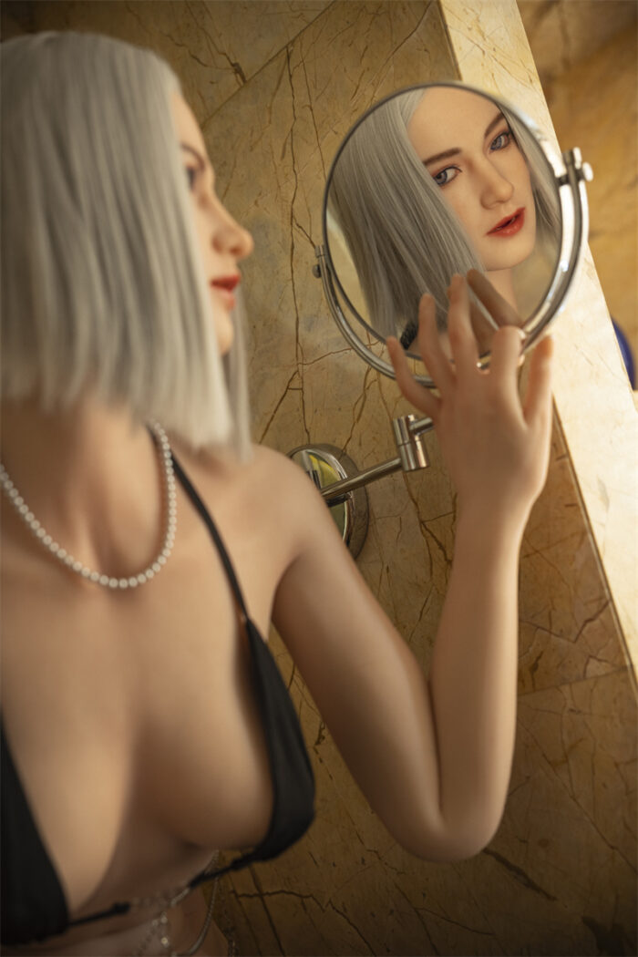 176cm5ft9 c cup sex doll gigi silicone ros head 11