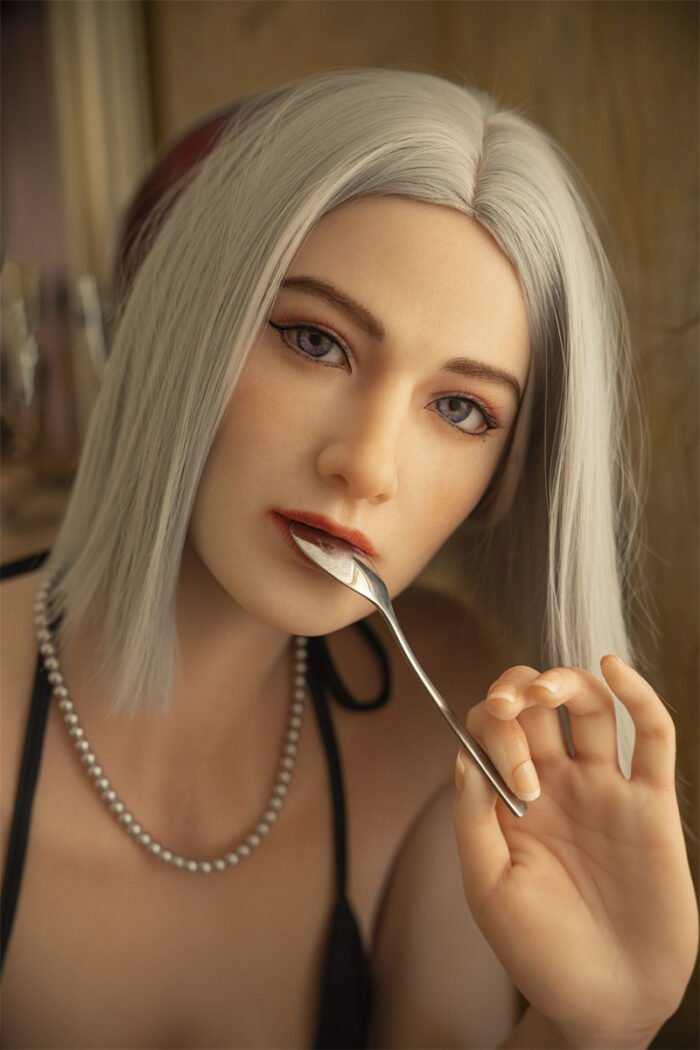176cm5ft9 c cup sex doll gigi silicone ros head 13