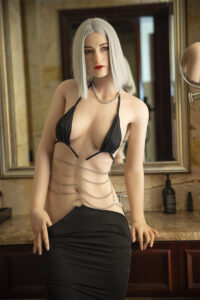176cm5ft9 c cup sex doll gigi silicone ros head 7