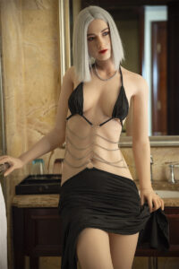 176cm5ft9 c cup sex doll gigi silicone ros head 8