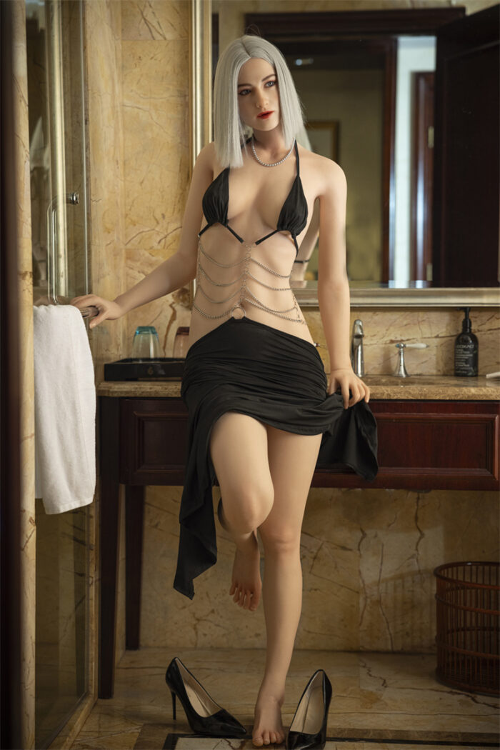 176cm5ft9 c cup sex doll gigi silicone ros head 9